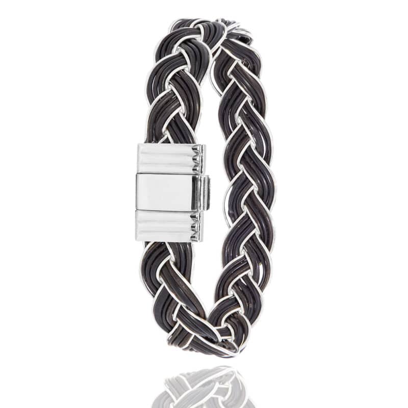 Bracelet Ndlovu Tressé Platine