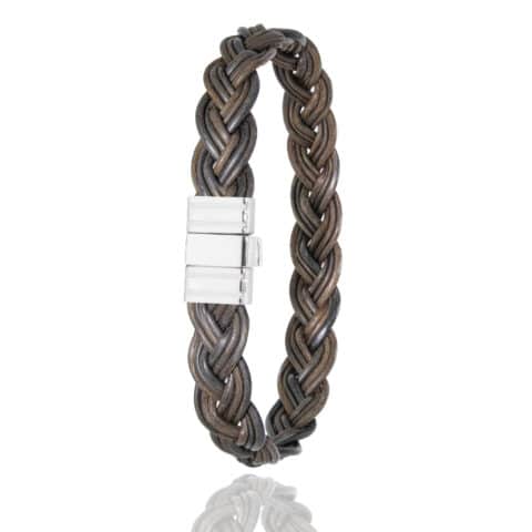 Bracelet Mini Kalahari Tressé Platine