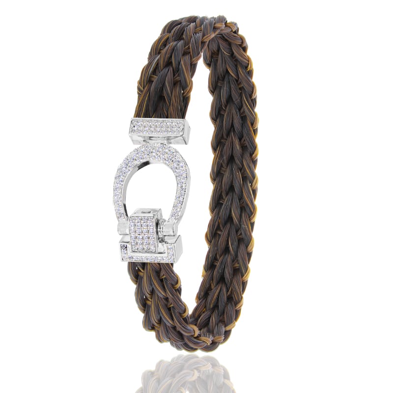 Bracelet Mustang Tout Diamant Platine