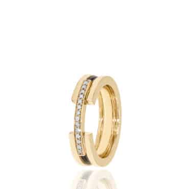 Bague Ndlovu Homme Or et Diamants – Image 2