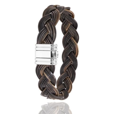Bracelet Leadwood Tressé Platine