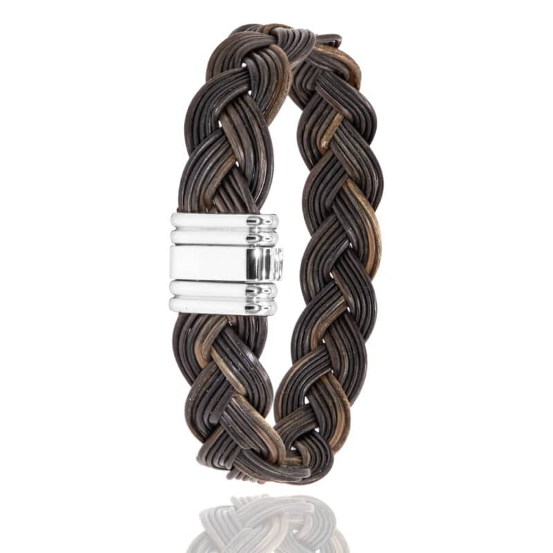 Leadwood Platinum Braided Bracelet